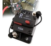 parts PTT Disjoncteur Hi-Amp à goujon 1/4'' 100A 12 V 48 V DC étanche IP67 interrupteur de batterie thermique protection à réarmement manuel T3 pour Marin RV Caravan Pièces du système solaire