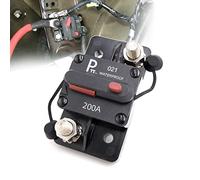 parts PTT Disjoncteur Hi-Amp à goujon 3/8'' 200A 12 V 48 V DC étanche IP67 interrupteur de batterie thermique protection à réarmement manuel T3 pour Marin RV Caravan Pièces du système solaire