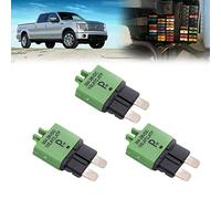 parts PTT T3 Réinitialisation Manuelle Fuse Disjoncteur 30A ATC/ATO 28VDC Disjoncteur Fuse Kit Porte-fusible en Ligne réinitialisable Protection pour Voiture Camion Bateau RV Manuel Type 3 Pack