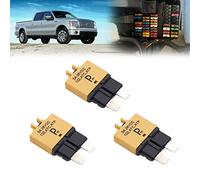 parts PTT T3 Réinitialisation Manuelle Fuse Disjoncteur 5A ATC/ATO 28VDC Disjoncteur Fuse Kit Porte-fusible en Ligne réinitialisable Protection pour Voiture Camion Bateau RV Manuel Type 3 Pack