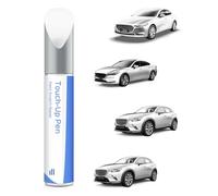 PARTS4EV A4D Arctic White Stylo de retouche pour Mazda - Correspondance exacte pour éclats et rayures