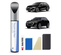 PARTS4EV LY9T/0E Mythos Kit de peinture de retouche Noir métallisé - Correspondance exacte pour Audi - Réparation des rayures et des éclats