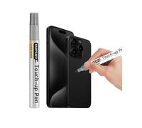 PARTS4EV Noir pour iPhone 16/16 Plus, réparation de rayures de peinture sur le côté de la coque, solution de réparation rapide et facile, stylo anti-rayures avec 1 pointe de rechange