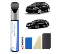 PARTS4EV Stylo de retouche KH3 Black Obsidian/Super Black pour Nissan Kit - Correspondance exacte des éclats et des Rayures