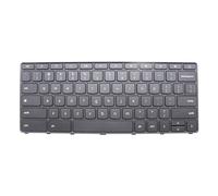 Partsatoz Clavier de rechange pour ordinateur portable Lenovo 100e Chromebook Gen 4 MediaTek 82W0 82W1 Intel 83G8 83G9 5N21L43950 5N21L43957 5N21L43911 SN21K1671 (Power Key) Gris