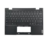Partsatoz Coque supérieure pour ordinateur portable avec clavier américain de remplacement pour Lenovo Chromebook 11 100e 2ème génération AMD AST 82CD 5CB0Z21474