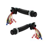 PARTSLINE - 11 FILS Lot de 2 Kit Réparation Connecteur Connectique Prise Broche Fiche Cables Cablage Faisceau Electrique de Porte Arrière Gauche + Droite compatible pour ZAFIRA A idem 90582362 6296910
