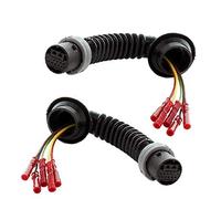 PARTSLINE - 5 FILS Lot de 2 Kit Réparation Connecteur Connectique Prise Broche Fiche Cables Cablage Faisceau Electrique de Porte Arrière Gauche + Droite compatible pour ZAFIRA A idem 90582362 6296910
