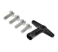 Partsline e Fixation Enjoliveur + 4 Vis Antivol compatible avec LOGAN CLIO II III ESPACE IV LAGUNA II MODUS SAFRANE SCÉNIC TWINGO I II - Réf 7700422600