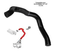 Partsline Durite de turbocompresseur pour ALFA ROMEO 147 156 GT 1.9 JTD/JTDM - 50508080 50508081