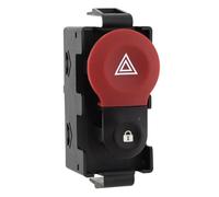 Partsline Interrupteur Bouton de Feux de Détresse Warning AVEC Centralisation des Portes compatible avec CLIO III KANGOO II MODUS - 252105246R 8200214896 8200409382