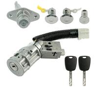 Partsline Kit Antivol de Direction + 2 Barillets de Porte Avant + Barillet de Boîte à Gants + Barillet de Coffre + 2 Clés compatible avec C1, 107 et Aygo (2005-2014) - Réf 1608745880