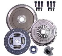 Partsline Kit d'Embrayage Volant Rigide compatible avec 207 308 407 1.6 HDi | Avec butée. Aussi compatible avec Partner, C4, C5. Réf. équivalentes : 2052W9, 1611261980