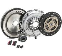 Partsline Kit embrayage 4 pièces avec volant moteur rigide - Compatible 1.9 CDTI/JTD/TiD Astra H Zafira B Vectra C - 93178364/55570197