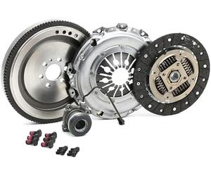 Partsline Kit embrayage 4 pièces avec volant moteur rigide - Compatible 1.9 CDTI/JTD/TiD Astra H Zafira B Vectra C - 93178364/55570197