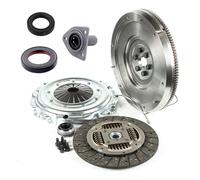 Partsline Kit embrayage complet avec volant moteur rigide + butée + guide + fourchette + vis turbo compatible moteurs 1.6 HDi 90/110 équivalent à 0532P5, 9677263580