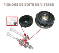 Partsline Kit pignons 5ème vitesse BE4 compatible pour 206 207 307 308 C2 C3 C4 C5 Berlingo Partner - 2344F5