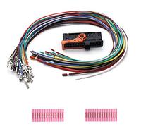 PARTSLINE - Kit Réparation Câblage Cable Connecteur 28 broches Faisceau Serrure Porte Avant Arrière compatible pour Golf Polo Sharan Touareg Fabia Roomster Superb Yeti Alhambra 1K0937702C 1K0971120BC