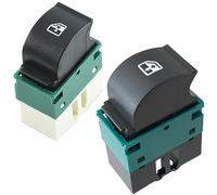 Partsline (Lot de 2) Bouton de lève-vitre avant gauche (côté conducteur) compatible avec Doblo, Idea, Musa - 735417033 735417033A 735417033B