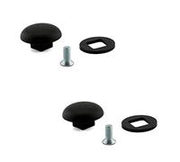 Partsline Lot de 2 Clips de Vitre Custode compatible avec Berlingo, 206 | Fixation latérale. Aussi compatible avec AX, C1, C8, Saxo, Xsara, ZX, 106, 107, 205, 306. Réf. équivalentes : 857312, 857379