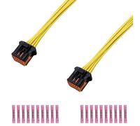 Partsline (Lot de 2) Connectique pour Module de Siège Chauffant compatible avec C3 II, C3 Picasso, C4 Picasso II, C5 III, DS3, 2008, 208, 308 II, 508, Expert, Traveller, Kangoo - 1609939180 8200228181