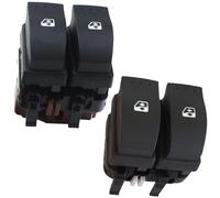 Partsline (Lot de 2) Double Bouton de Lève-Vitre Électrique pour Platine Avant Gauche (côté conducteur) compatible avec Espace IV, Laguna II, Mégane II, Scénic II - 8200015088 8200108268
