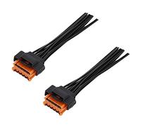 PARTSLINE - (lot de 2) Kit Réparation Connectique Connecteur Prise Fiche electrique Faisceau Feu Optique de Phare Avant compatible pour 308 Phase 1 Berline ou SW de 2007 a 2011