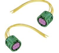 Partsline (Lot de 2) Kit Réparation Connectique Électrique de Phare Avant Gauche et Droit compatible avec Jumper II, 500/500C/500L/500X, Ducato, Boxer - 51277280 51786771