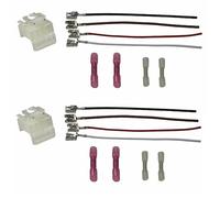 PARTSLINE - lot de 2 Kit Réparation Platine Porte Lampe Lampes Ampoule Connecteur Connectique Prise Feu Feux Arriere Gauche Droit Broche Fiche Faisceau compatible pour 147 GRANDE PUNTO 4 BROCHES