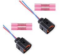 PARTSLINE - (Lot de 2) Réparation Faisceau Connecteur Cablage Cable fils Electrique + Feux de Plaque Immatriculation Feu Arriere compatible pour ALTEA CORDOBA LEON AMAROK BORA GOLF POLO LUPO SCIROCCO