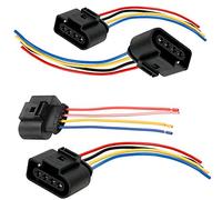 PARTSLINE - lot de 4 Connecteur Reparation Cable Prise de Bobine d'Allumage compatible pour A1 A2 A3 A4 A5 A6 A7 A8 Q3 Q5 Q7 TT Bora Caddy 2 3 Eos Golf Jetta Lupo Polo Scirocco Sharan Touareg T5