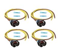 PARTSLINE (Lot de 4) Kit Réparation Prise Fiche Connecteur Connectique Cablage Faisceau Electrique Cable Injecteur 55184536 compatible pour 147 159 500 DOBLO DUCATO PUNTO SCUDO ASTRA CORSA ZAFIRA