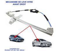 Partsline Mécanisme de Lève Vitre Électrique Avant Droit SANS Moteur compatible avec 307 de 2000 à 2009-9222J9 9634456880