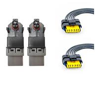Partsline Module moteur lève-vitre électrique + Kit de réparation Temic 6 broches compatible avec C2, C3, C4, Jumpy, 206, 207, 308, Expert, Scudo équivalent à 401786A7, 440787D
