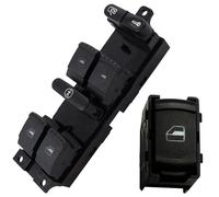 Partsline Platine Avant Gauche de Lève-Vitre Électrique + Bouton Avant Droit/Arrière compatible avec Leon, Toledo II, Octavia I, Bora I, Golf IV, Passat B5 - Réf 1J4959857D 3B0959855