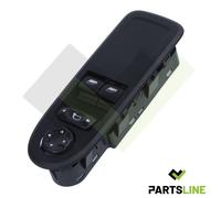 Partsline Platine Bouton de lève-vitre électrique avant gauche pour C3 II (2009-2016) 6490CF 96647495XT 96770814ZD