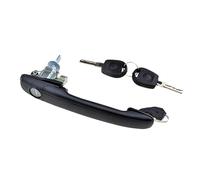 Partsline Poignée de Porte Extérieure Avant Gauche ou Avant Droite avec Barillet et 2 Clés compatible avec Alhambra et Sharan (1995-2010) - Équivalent à 7M0837207B