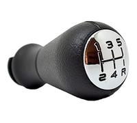 Partsline Pommeau Levier Sélecteur Chrome/Noir Commande Changement 5 Vitesses Boite Transmission Manuelle compatible pour 106 phase 2, 206, 306, 406, 605-2403AP 2403P4 2400F8