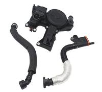 Partsline Soupape de Dégazage Séparateur d'huile avec 2 Raccords compatible avec A3, A4 B8, A5, Q5, TT, Altea, Exeo, Leon, Toledo III, Octavia II, Beetle, Golf VI, Passat 1.8 2.0 TFSI - 06H103495E