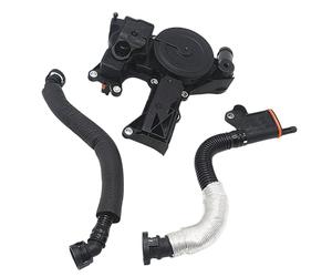 Partsline Soupape de Dégazage Séparateur d'huile avec 2 Raccords compatible avec A3, A4 B8, A5, Q5, TT, Altea, Exeo, Leon, Toledo III, Octavia II, Beetle, Golf VI, Passat 1.8 2.0 TFSI - 06H103495E