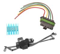 Partsline Tringlerie avec Moteur d'Essuie-glace Avant + Kit Réparation de Connectique compatible avec Jumper, Ducato et Boxer (2006-2020) - Réf 6405ER 6405PP