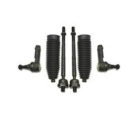 PartsW - Kit de direction 6 pièces pour Ford F-150 2004/F-150 2005-2008, tous les modèles/Lincoln Mark LT 2006-2008 4WD / modèles AWD intérieurs et extérieurs, soufflet de crémaillère et pignon