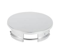 Partuto 1 Pc 57mm 2,24" Od - Cache-Moyeu De Roue De Voiture Universel - Cache-Moyeu De Voiture SUV Camions Accessoires Automobiles - Plastique Durable Ton Argent Chromé