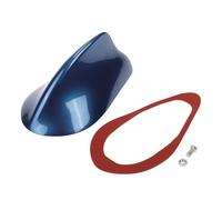 Partuto 1 Pièce Couverture Universelle D'Antenne Requin Avant Signal Toit Aérien pour Voiture SUV Camion Tout-Terrain Matériau Abs avec Base Adhésive Bleu Foncé