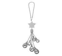 Partuto 1 Pièce Pentagramme En Cristal Artificiel, Six Gouttes D'Eau Pendentif De Rétroviseur De Voiture Accessoires De Suspension De Voiture Transparent Blanc