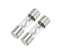 Partuto 2 Pièces 10X38Mm 0,39X1,50 Pouces 40A Fusible En Verre Agu Universel - Tube De Fusible De Voiture Pour La Sécurité De L'Alimentation - Tonalité Argentée Métal
