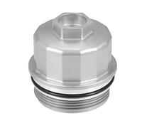 Partuto Cache De Couvercle De Boîtier De Filtre À Huile N°11427563763 - Pour Mini Convertible Base 2005-2008, Couleur Argentée En Métal - 1 Pièce