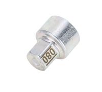Partuto Écrou De Verrouillage De Roue - Clé De Démontage D'Écrou De Vis Antivol De Voiture 080 - pour BMW pour Mini Cooper En Acier Allié Plaqué Zinc Ton Argent - 1 Pièce