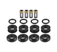 Partuto Joint Torique De Buse D'Injecteur De Carburant - Kit De Réparation De Joint Torique De Voiture - Pour Subaru Wrx 2002 En Caoutchouc Nbr Noir - 4 Ensembles