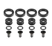 Partuto Joint Torique De Buse D'Injecteur De Carburant - Kit De Réparation De Joint Torique De Voiture - Pour Honda Crv 1999-2001 Caoutchouc Nbr Noir - 4 Ensembles